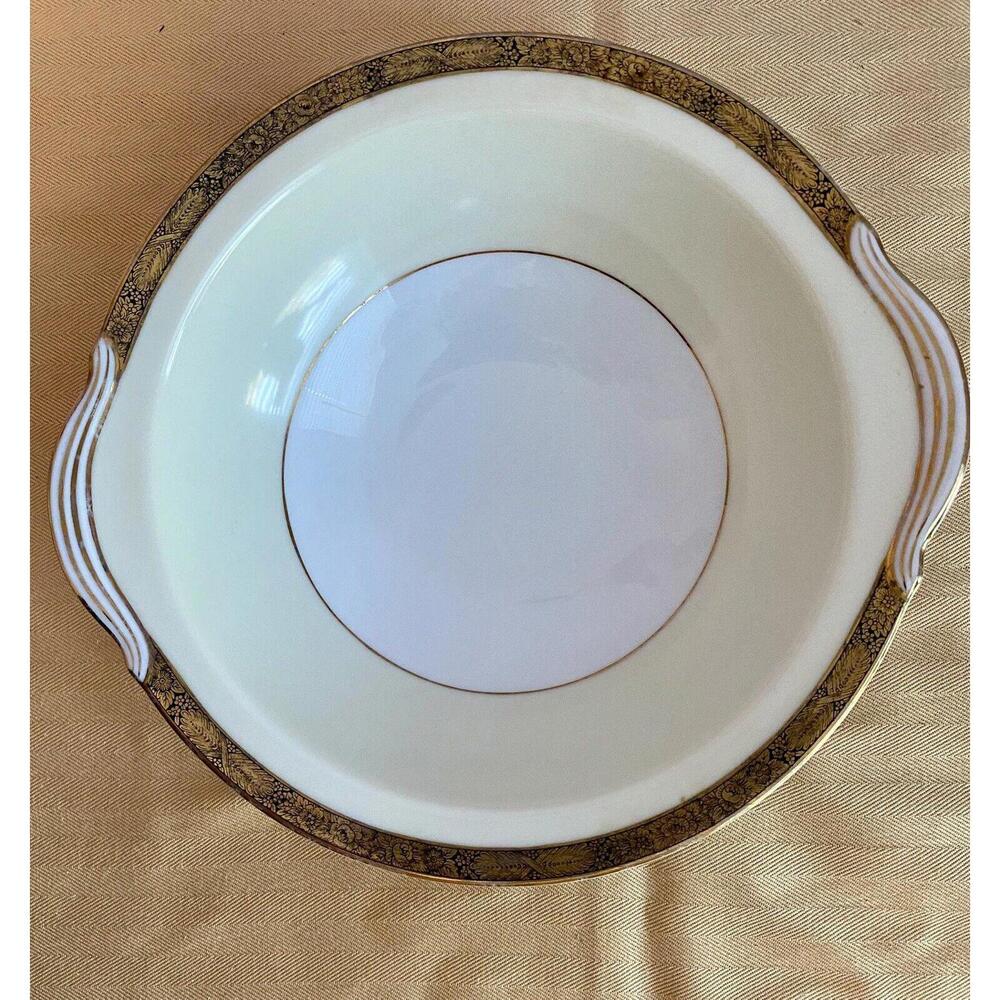 Vintage MCM Noritake Goldkin Pattern #5675 Round‎ Vegetable Serving Bowl 9”